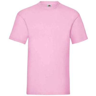 Fruit of the Loom Heren Valueweight T-Shirt (Lichtroze)