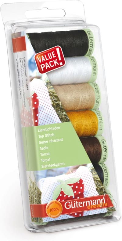 Gutermann Naaigarenset Siersteek garen, 7 spoelen, 731153