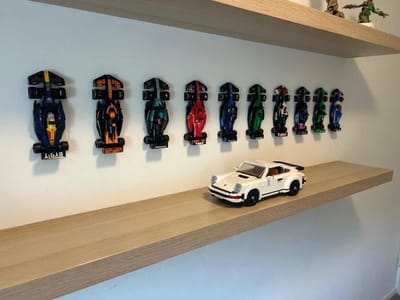 Set of 5 Muurbeugel voor LEGO Speed Champions F1 Auto sets - Wall Mount