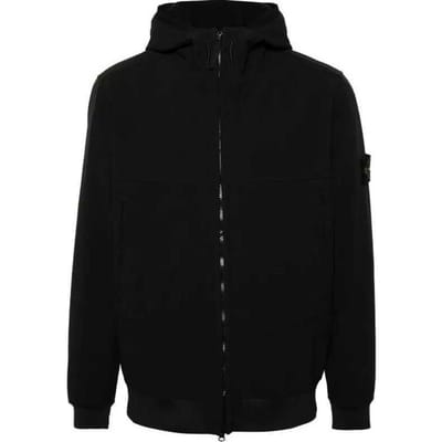 Veste à capuche légère Stone Island Noir Unisexe Vêtement d'extérieur 8115Q0322-V0029 M