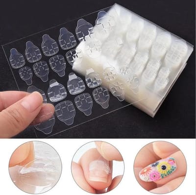 GEAR3000® dubbelzijdige nagelstickers - nagellijm - nagellijm voor nepnagels - nagelstickers 192 stuks - 8 vellen
