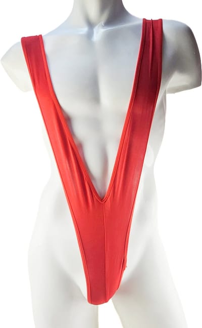 BamBella ® - Lingerie pak -Onesize - body suit - Heren- Erotische jumpsuit Man Rood rollenspel kleding valentijn voor mannen