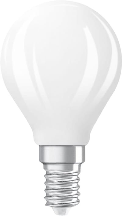 Ledvance LED Filament Kogellamp E14 - 1.8W 250lm 2700K 230V - Mat Glas - Ø45mm - Dimbaar - Geschikt voor nachtlampen, hotels, sfeerverlichting