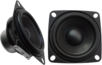 HIFI Muziek Luidspreker - Boekenplank Speaker - Muziek Luisteren - Interne Sterke Magneet - 53mm 10W - Zwart