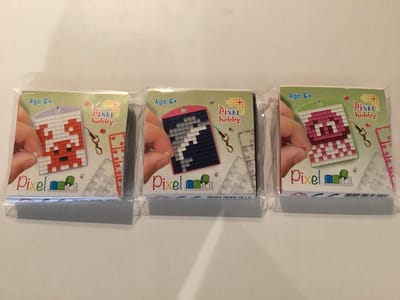 SET 3 PIXELHOBBY MEDAILLONS KRAB-DOLFIJN-KWAL
