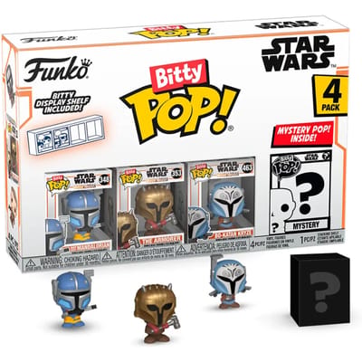 Figurine Bitty Pop Star Wars Mandalorian Heavy Mandalorian Funko Blister 4 (x4)