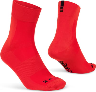GripGrab - Lightweight SL Performance Zomer Fietssokken 1 Paar Coolmax Wielersport Sokken Regular Cut - Rood - Unisex