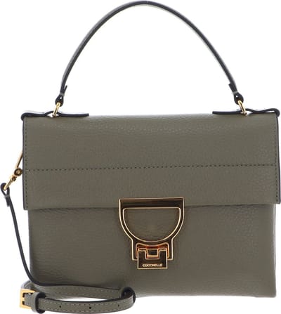 COCCINELLE Leren Handtas Schoudertas Arlettis Handbag Laurel Green Olijfgroen
