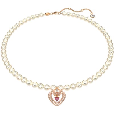 Swarovski Una Hart Druppel Bel Kristal Ketting Dames ketting Wit 5662880 F,White white