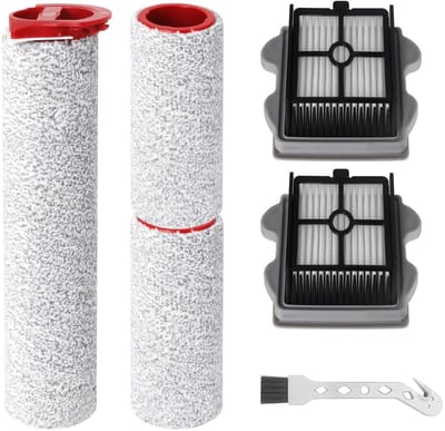 Dailygoods- Borstelroller Accessoireset - 3 Borstels - 2 Filters - 1 Reinigingsborstel - Compatibel met Roborock Dyad Pro - Reserveonderdelen - Stofzuigeraccessoires