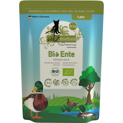 catz finefood Bio 12 x 85 g - No.505 Bio-Eend