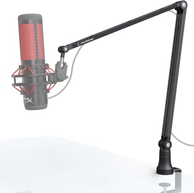 Microfoonarm Bureau - Microfoonstandaard - Streaming Opnemen - 360 Graden Draaibaar - Verstelbaar - Zwart