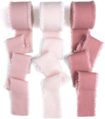 Chiffon Lint voor Cadeaus en Bruidsboeketten, Fringe Lint, 4cm x 15m, Perfect voor Versiering en DIY Projecten