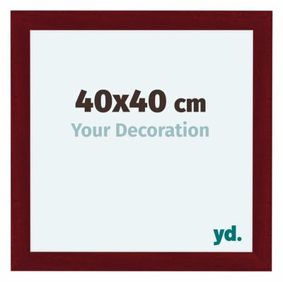 Your Decoration - Fotolijst 40x40 cm - MDF - Wijnrood Geveegd - Como