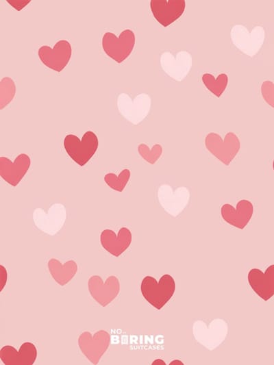 Kinderkoffer roze - Hartjes - Roze