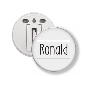 Button Met Clip 58 MM - Ronald