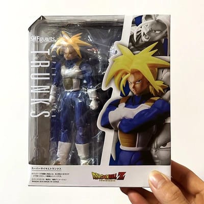 SHF Dragon Ball Z Figurine Super Saiyan Trunks Figurine d'Action Articulée PVC Collection Anime Garçon du Futur Torankusu Figurines Modèle Jouets