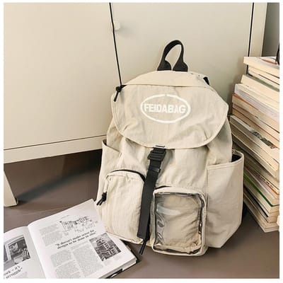 Nouveau Sac à Dos Tendance Japonaise Grande Capacité Multifonctionnel Réduisant la Charge Léger Simple Mode pour Hommes et Femmes. .