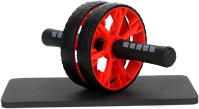 Buikspierwiel Set - Workout Roller - Core Training - Extra Breed Ontwerp - 30 cm - Rosso