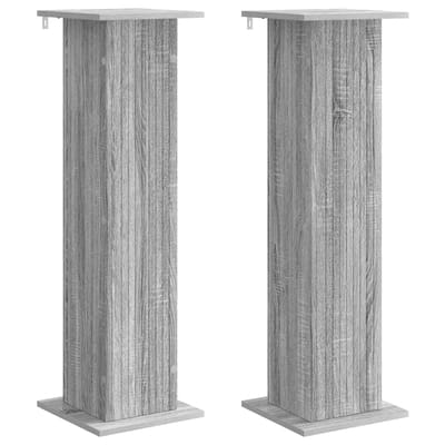vidaXL - Plantenstand - 2 - st - Grijs - sonoma - 30,5 - x - 30 - x - 100,5 - cm