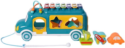 Speelgoedtopdeals – Bus met Xylofoon en Vormenstoof - Muziek - Leren
