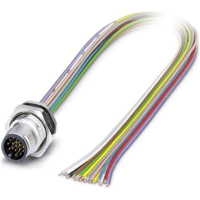 Phoenix Contact 1419726 Sensor/actuator inbouwconnector M12 Aantal polen (sensoren): 17 Stekker, inbouw 0.50 m 1 stuk(s)