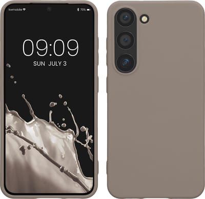 kwmobile telefoonhoesje geschikt voor Samsung Galaxy S23 - Hoesje voor smartphone - Back cover in taupe