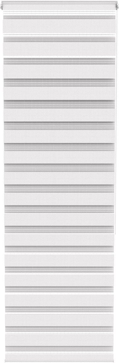 ACXIN Zebra Rollo Klemmfix - Zonder Boren - Lichtdoorlatend en Verduisterend - 70x220cm Wit