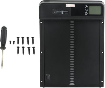 Automatische Kippendeur - Kippenhok Deuropener - Pluimvee Beschermen - Met Timer - 32x24 cm - Aluminium