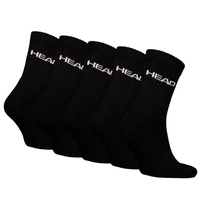 HEAD unisex 5P halfhoge sokken elements zwart