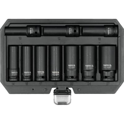 Yato 10 Delige Lange Kracht Doppenset (10 - 27 mm)