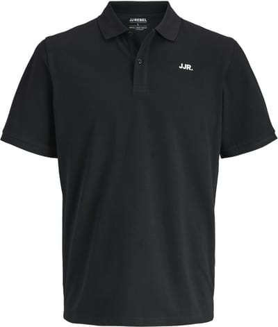 Jj Rebel Rebel Logo Korte Mouw Poloshirt Zwart L Man