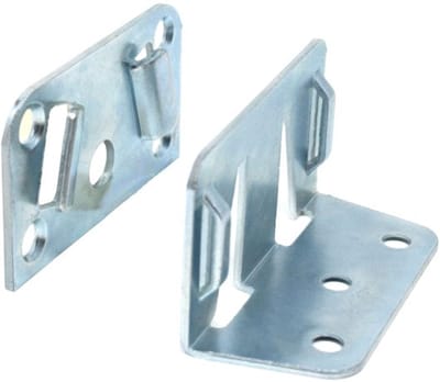 Allecto - Bedverbinder - Set van 2 - Versterkte uitvoering - Verzinkt