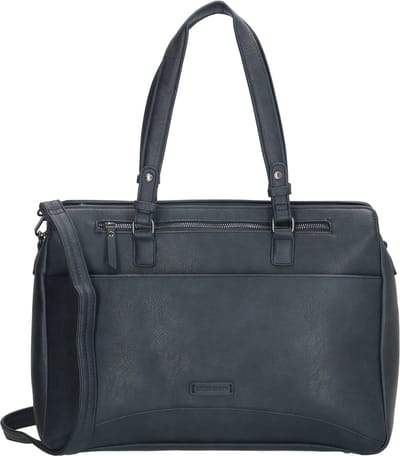 Enrico Benetti Lily 66450 dames laptoptas business schoudertas 14" - blauw