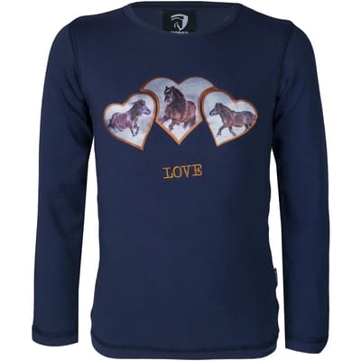 Kinder-T-shirt met lange mouwen HORKA Pony FW22