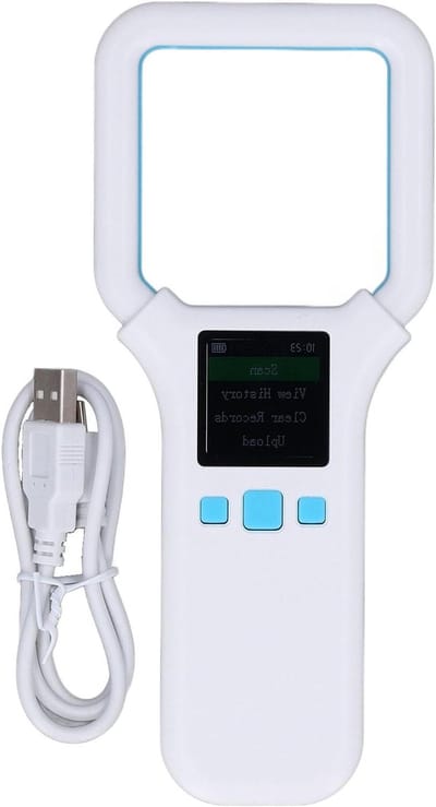 Dierentag Scanner - Chip Lezer - Huisdier Identificatie - Snelle Herkenning - 144 inch Scherm - Zwart