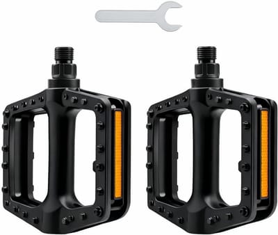 Fiets Pedalen 9/16 inch met Reflectoren en Antislip Spijkers, MTB Pedalen met Sealed Bearings voor Alle Fietstypes