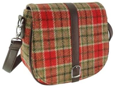 Schoudertas Beauly Rood Groen Tartan - Harris Tweed - Glen Appin of Scotland