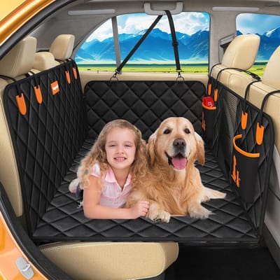 Hond Autostoel Extender - Hondenhangmat Auto - Veilig Reizen Hond - Met Gaasvenster - 52" B x 158 cm L