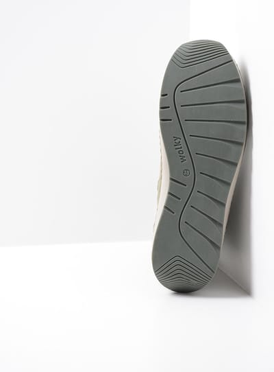 Wolky Hoge veterschoenen Ocean grijsgroen nubuck