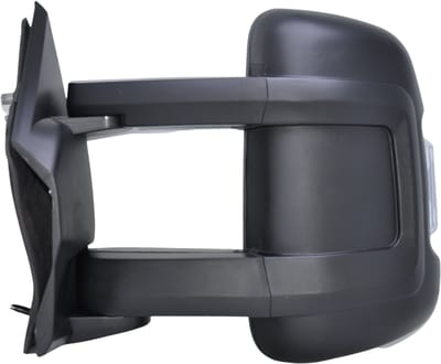 BILMAX Linker Buitenspiegel Vervanging voor Peugeot Boxer, Citroën Jumper & Fiat Ducato 2006–2023, Lange Arm, Elektrisch Verstelbaar, Verwarmd, met Richtingaanwijzer, Temperatuursensor, Zwart, 8+2-Pins (Bestuurderszijde)