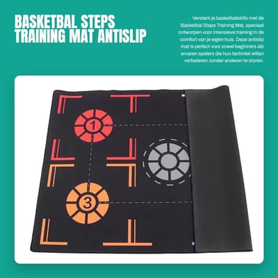 Dailygoods- Basketbal Mat Antislip - Trainingsmat - Rubber - Duurzaam - Verbeter Dribbelvaardigheden - Stil Gebruik