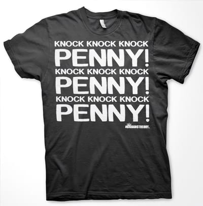 Merchandising THE BIG BANG - T-Shirt Penny Knock Knock Knock - Black (XL)