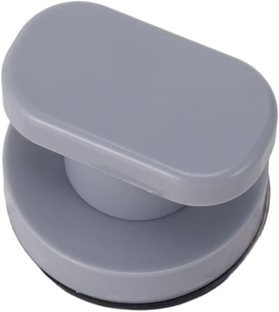 Kleine glazen deur en raamgreep - Badkamerschuifdeur - Kast - Handvat zonder gaten - Koelkastgreep - Douchegreep- 5*6.2cm- Grijs