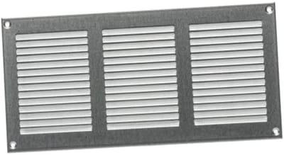 Ventilatierooster 300x150mm met Insectenhor - Metalen Roosters voor Toevoer en Afvoer - Gegalvaniseerd Staal