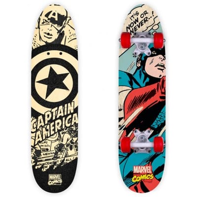 Skateboard Kinderen/Jongens/Meisjes - Marvel Captain America 61 x 15 x 10 cm - 24 inch