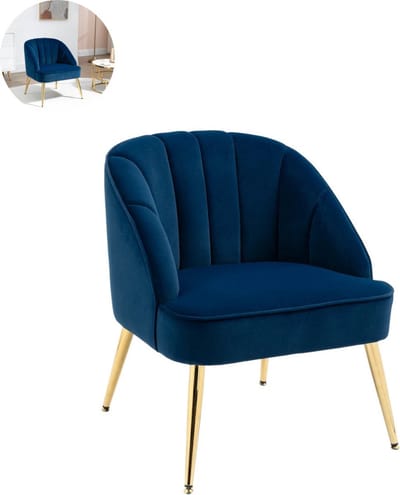 Fauteuil - Relaxzetel - Relaxstoel - Relaxfauteuil - Stoel - Voor één Persoon - Blauw