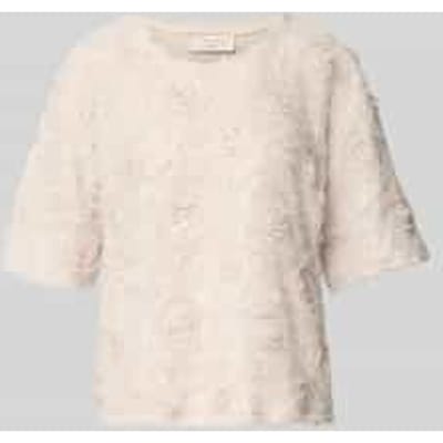 Regular fit t-shirt met florale all-over garnering model 'Chuck'