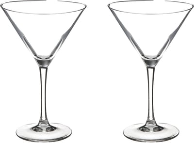 Secret de Gourmet Cocktailglazen - 8x stuks - martiniglazen - 210 ml - transparant
