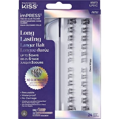 KISS imPRESS Press-On Falsies Demi Wispy Langdurige fixatie Kunstwimpers Dames